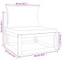 Set muebles de jardín 8 pzas madera maciza y cojines gris claro de vidaXL, Conjuntos de jardín - Ref: Foro24-3155290, Precio:...