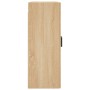 Armarios de pared 2 uds madera de ingeniería roble Sonoma