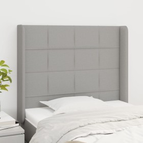 Kopfteil mit hellgrauen Stoffohren 83x16x118/128 cm von vidaXL, Kopf- und Fußteile - Ref: Foro24-3119554, Preis: 65,65 €, Rab...
