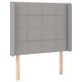 Kopfteil mit hellgrauen Stoffohren 83x16x118/128 cm von vidaXL, Kopf- und Fußteile - Ref: Foro24-3119554, Preis: 65,65 €, Rab...