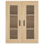 Armarios de pared 2 uds madera de ingeniería roble Sonoma