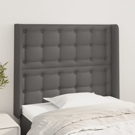 Kopfteil mit Ohren, graues Kunstleder, 103 x 16 x 118/128 cm von vidaXL, Kopf- und Fußteile - Ref: Foro24-3119668, Preis: 80,...