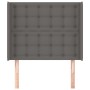 Kopfteil mit Ohren, graues Kunstleder, 103 x 16 x 118/128 cm von vidaXL, Kopf- und Fußteile - Ref: Foro24-3119668, Preis: 80,...