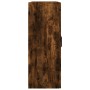 Armarios de pared 2 uds madera de ingeniería roble ahumado