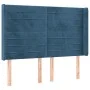 Kopfteil mit dunkelblauen Samtohren 147x16x118/128 cm von vidaXL, Kopf- und Fußteile - Ref: Foro24-3119772, Preis: 111,88 €, ...