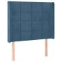 Kopfteil mit dunkelblauen Samtohren 103x16x118/128 cm von vidaXL, Kopf- und Fußteile - Ref: Foro24-3119626, Preis: 89,09 €, R...