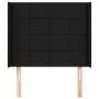 Headboard with black fabric ears 83x16x118/128 cm by vidaXL, Headboards and footboards - Ref: Foro24-3119556, Price: 70,77 €,...