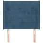 Kopfteil mit dunkelblauen Samtohren 103x16x118/128 cm von vidaXL, Kopf- und Fußteile - Ref: Foro24-3119626, Preis: 89,09 €, R...