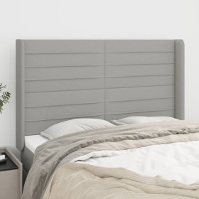 Kopfteil mit hellgrauen Stoffohren 147x16x118/128 cm von vidaXL, Kopf- und Fußteile - Ref: Foro24-3119718, Preis: 127,09 €, R...