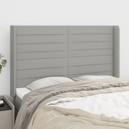 Kopfteil mit hellgrauen Stoffohren 147x16x118/128 cm von vidaXL, Kopf- und Fußteile - Ref: Foro24-3119718, Preis: 127,09 €, R...