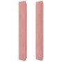 Headboard with pink velvet ears 183x16x118/128 cm by vidaXL, Headboards and footboards - Ref: Foro24-3119645, Price: 121,51 €...