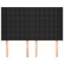 Headboard with black synthetic leather ears 147x16x118/128 cm by vidaXL, Headboards and footboards - Ref: Foro24-3119670, Pri...
