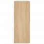 Armarios de pared 2 uds madera de ingeniería roble Sonoma