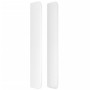 Headboard with white synthetic leather ears 103x16x118/128 cm by vidaXL, Headboards and footboards - Ref: Foro24-3119665, Pri...