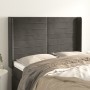 Kopfteil mit dunkelgrauen Samtohren 147x16x118/128 cm von vidaXL, Kopf- und Fußteile - Ref: Foro24-3119769, Preis: 109,29 €, ...
