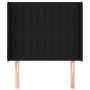 Headboard with black fabric ears 83x16x118/128 cm by vidaXL, Headboards and footboards - Ref: Foro24-3119794, Price: 77,00 €,...