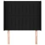 Headboard with black fabric ears 83x16x118/128 cm by vidaXL, Headboards and footboards - Ref: Foro24-3119794, Price: 75,35 €,...