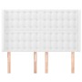 Headboard with white synthetic leather ears 147x16x118/128 cm by vidaXL, Headboards and footboards - Ref: Foro24-3119671, Pri...