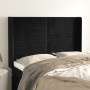 Kopfteil mit Ohren aus schwarzem Samt, 147 x 16 x 118/128 cm von vidaXL, Kopf- und Fußteile - Ref: Foro24-3119770, Preis: 92,...