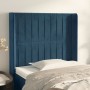 Kopfteil mit dunkelblauen Samtohren 93x16x118/128 cm von vidaXL, Kopf- und Fußteile - Ref: Foro24-3119858, Preis: 87,71 €, Ra...