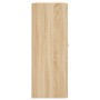 Armarios de pared 2 uds madera de ingeniería roble Sonoma