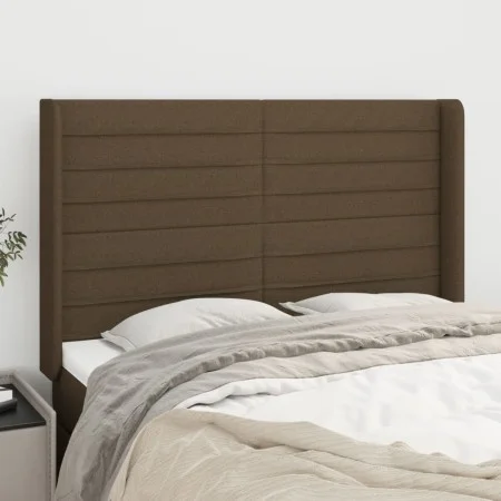 Headboard with light gray fabric ears 147x16x118/128 cm by vidaXL, Headboards and footboards - Ref: Foro24-3119721, Price: 12...