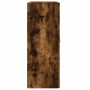 Armarios de pared 2 uds madera de ingeniería roble ahumado