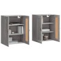 Armarios de pared 2 uds madera de ingeniería gris Sonoma