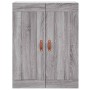 Armarios de pared 2 uds madera de ingeniería gris Sonoma
