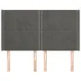 Headboard with dark gray velvet ears 147x16x118/128 cm by vidaXL, Headboards and footboards - Ref: Foro24-3119489, Price: 96,...
