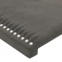 Headboard with dark gray velvet ears 147x16x118/128 cm by vidaXL, Headboards and footboards - Ref: Foro24-3119489, Price: 96,...