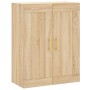 Armarios de pared 2 uds madera de ingeniería roble Sonoma