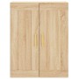Armarios de pared 2 uds madera de ingeniería roble Sonoma