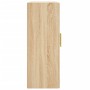 Armarios de pared 2 uds madera de ingeniería roble Sonoma