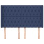 Cabecero con orejas de tela azul 163x16x118/128 cm de vidaXL, Cabeceros y pies de cama - Ref: Foro24-3119928, Precio: 161,90 ...