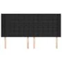 Headboard with ears black synthetic leather 183x16x118/128 cm by vidaXL, Headboards and footboards - Ref: Foro24-3119682, Pri...