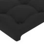 Headboard with ears black synthetic leather 183x16x118/128 cm by vidaXL, Headboards and footboards - Ref: Foro24-3119682, Pri...