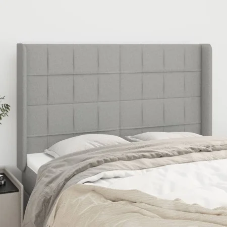 Kopfteil mit hellgrauen Stoffohren 147x16x118/128 cm von vidaXL, Kopf- und Fußteile - Ref: Foro24-3119578, Preis: 122,44 €, R...