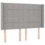 Kopfteil mit hellgrauen Stoffohren 147x16x118/128 cm von vidaXL, Kopf- und Fußteile - Ref: Foro24-3119578, Preis: 128,13 €, R...