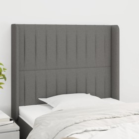 Kopfteil mit dunkelgrauen Stoffohren 93x16x118/128 cm von vidaXL, Kopf- und Fußteile - Ref: Foro24-3119801, Preis: 77,27 €, R...