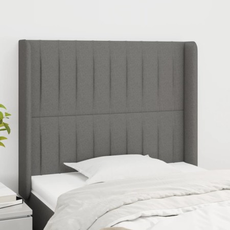 Kopfteil mit dunkelgrauen Stoffohren 93x16x118/128 cm von vidaXL, Kopf- und Fußteile - Ref: Foro24-3119801, Preis: 77,27 €, R...