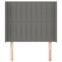 Kopfteil mit dunkelgrauen Stoffohren 93x16x118/128 cm von vidaXL, Kopf- und Fußteile - Ref: Foro24-3119801, Preis: 77,27 €, R...