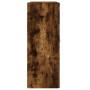 Armarios de pared 2 uds madera de ingeniería roble ahumado