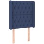 Kopfteil mit blauen Stoffohren 83x16x118/128 cm von vidaXL, Kopf- und Fußteile - Ref: Foro24-3119896, Preis: 86,10 €, Rabatt: %