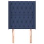 Kopfteil mit blauen Stoffohren 83x16x118/128 cm von vidaXL, Kopf- und Fußteile - Ref: Foro24-3119896, Preis: 86,10 €, Rabatt: %