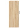 Armarios de pared 2 uds madera de ingeniería roble Sonoma