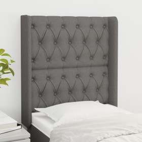 Kopfteil mit dunkelgrauen Stoffohren 83x16x118/128 cm von vidaXL, Kopf- und Fußteile - Ref: Foro24-3119891, Preis: 83,32 €, R...