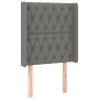 Kopfteil mit dunkelgrauen Stoffohren 83x16x118/128 cm von vidaXL, Kopf- und Fußteile - Ref: Foro24-3119891, Preis: 83,32 €, R...
