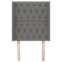 Kopfteil mit dunkelgrauen Stoffohren 83x16x118/128 cm von vidaXL, Kopf- und Fußteile - Ref: Foro24-3119891, Preis: 83,32 €, R...