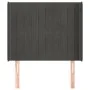 Headboard with dark gray velvet ears 103x16x118/128 cm by vidaXL, Headboards and footboards - Ref: Foro24-3119861, Price: 73,...